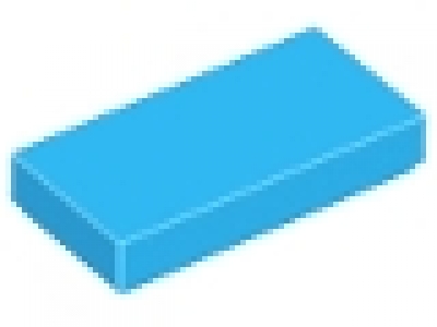 Lego Fliesen  3069 dunkelazure1 x 2