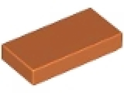 Lego Fliesen  3069 dunkelorange 1 x 2