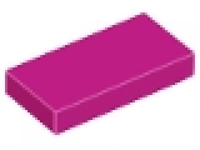 Lego Fliesen  3069 magenta 1 x 2