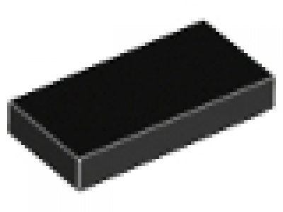 Lego Fliesen  3069 schwarz 1 x 2