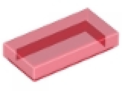Lego Fliesen 1 x 2 tr rot