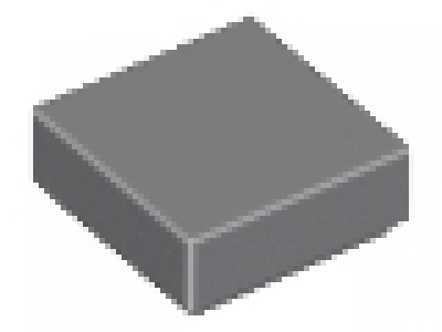 Lego Fliese 1 x 1 neues dunkelgrau 3070