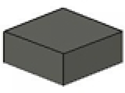 Lego Fliese 1 x 1 altes dunkelgrau 3070b