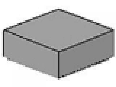 Lego Fliese 1 x 1 altes hellgrau 3070b