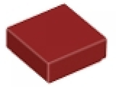 Lego Fliese 1 x 1 dunkelrot 3070b
