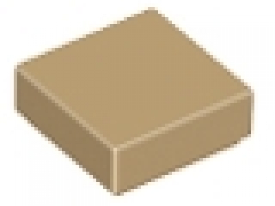 Lego Fliese 1 x 1 dunkeltan 3070b