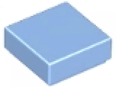 Lego Fliese 1 x 1 mittelblau 3070b