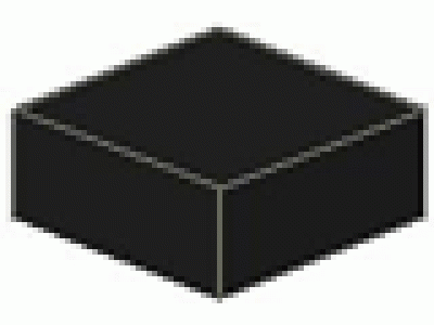 Lego Fliese 1 x 1 schwarz 3070b