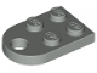 Platte mit Loch 3176 neues dunkelgrau 2 x 3 neu