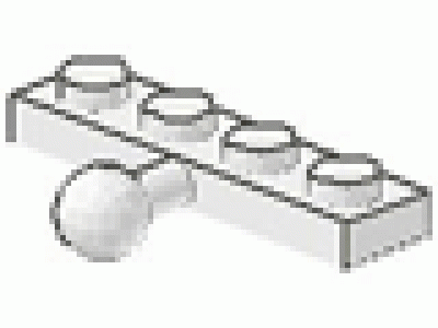 Vaterkupplung 3184 weiß 1 x 4