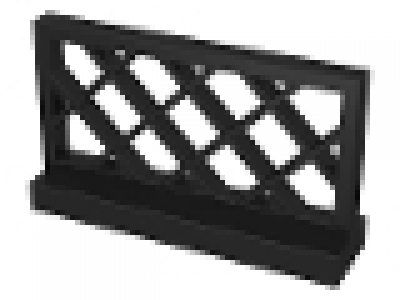 Zaun 1x4x2 schwarz
