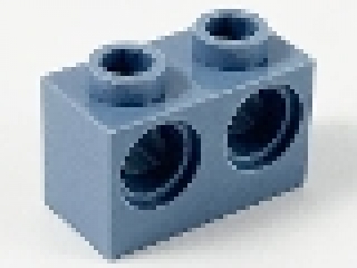 Technikstein 1 x 2 mit 2 Löcher 32000 sandblau
