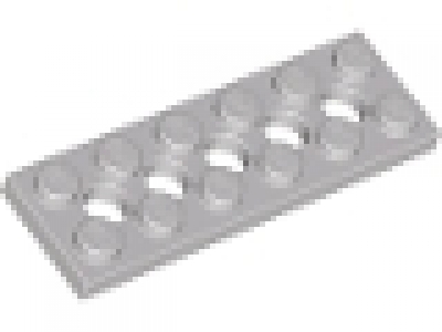 Lego Lochplatten 2x6 altes hellgrau
