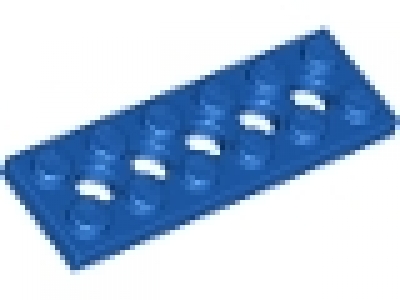 Lochplatte 2x6 blau