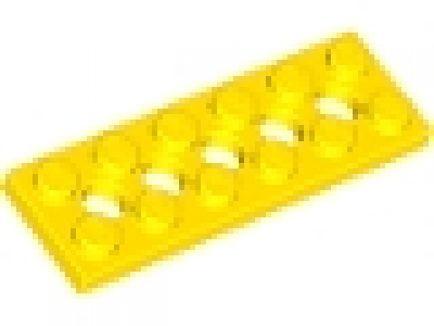 Lego Lochplatten 2x6 gelb