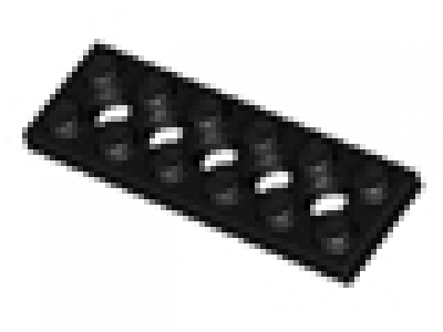 Lego Lochplatten 2x6 schwarz