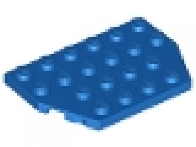 Doppel-Diagonalplatte 4x6 blau