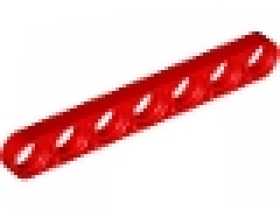 Lego Liftarm  1x7x0,5 rot