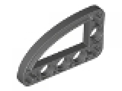 Lego Technic Liftarm (Vierteloval) 3x5 neues dunkelgrau