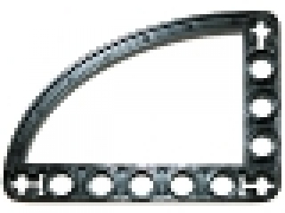 Lego Technic Liftarm (Vierteloval) 5 x 7 schwarz