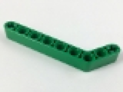 LEGO Technic Liftarm (gewinkelt) 3 x 7 grün