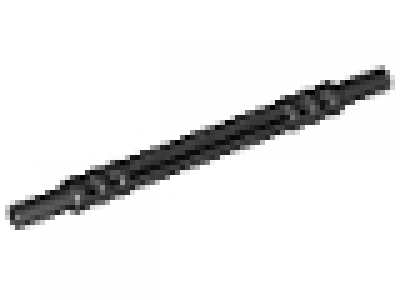 Lego Technic Flexachse 7 lang schwarz