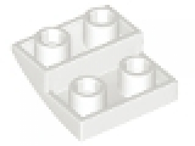LEGO Schrägstein invers 2 x 2 x 2/3 weiß, 32803