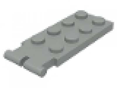 Scharnierplatte (oben) 2x4x0.33 grau