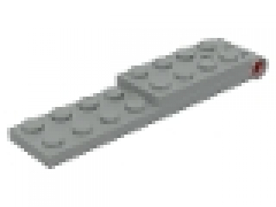 Lego Scharnierplatte 2x8x0.66 altes hellgrau