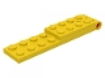Scharnierplatte 2x8x0.66 gelb