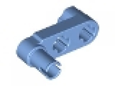 Lego Technic, Liftarm 1 x 3 with 2 Axle Holes and Pin / Crank, mittelblau