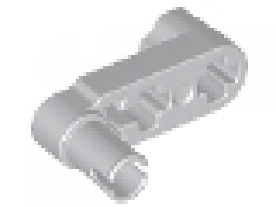 Lego Technic, Liftarm 1 x 3 with 2 Axle Holes and Pin / Crank, neues hellgrau