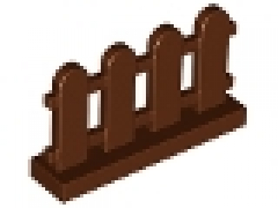 Zaun 1x4x2 rotbraun 33303