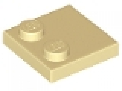 Lego Fliesen , Modified 2 x 2 with Studs on Edge tan