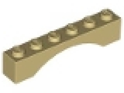 Bogen 1x6 tan neu