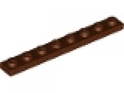 Platte 1x8 rotbraun 3460