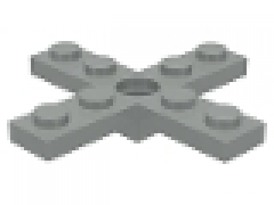 4-fach Rotor (eckig) altes hellgrau 3461
