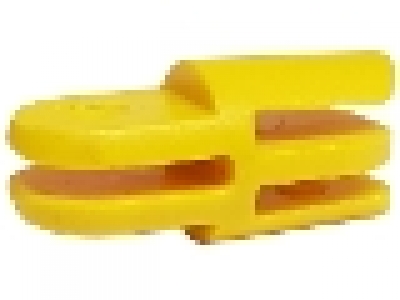 Lego Arm- o. Gelenkstück mit 2 und 3 Fingern, 3612 gelb