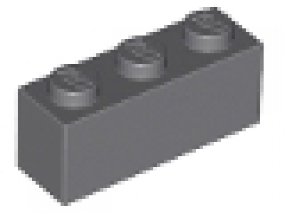 Lego Stein 1x3 neues  dunkelgrau