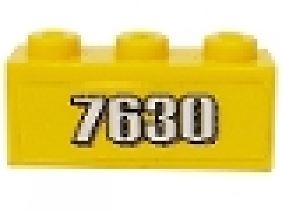 1 x 3 Stein gelb 3622pb028