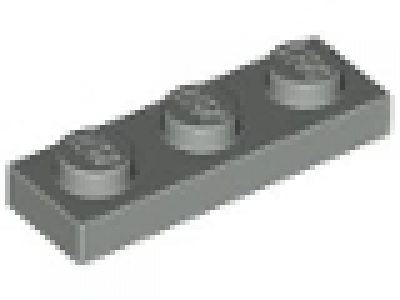 Platte 1x3 altes hellgrau