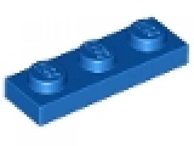 Platte 1x3 blau