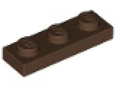 Platte 1x3 altes  braun