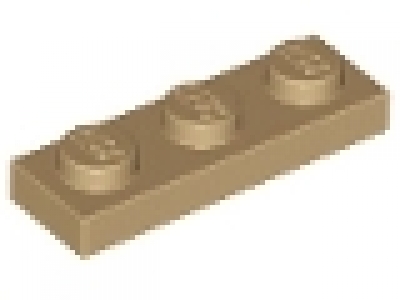 Platte 1x3 dunkeltan