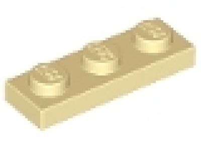 Platte 1x3 tan neu