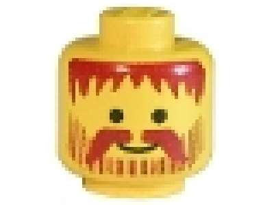 Minifig Kopf gelb 3626apb05