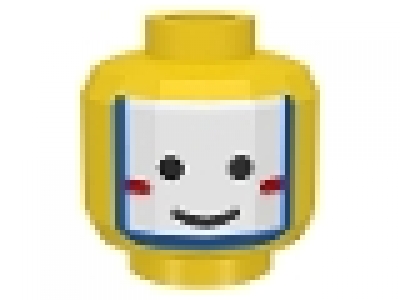 Minifig Kopf gelb 3626bp3k