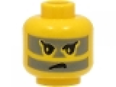 Minifig Kopf gelb 3626bpac