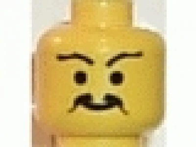 Minifig Kopf gelb 3626bpb0020