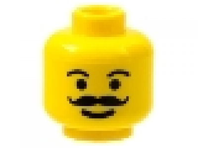 Minifig Kopf gelb 3626bpb0083